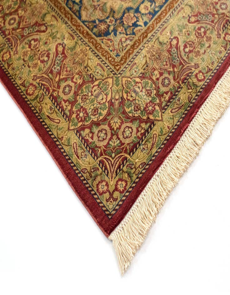 Detail image of  3' 5 x 5' 2 Ghom Silk Rug