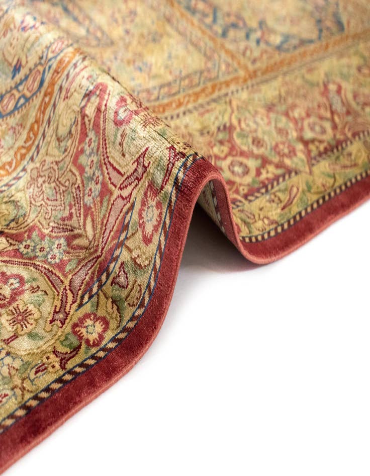 Detail image of  3' 5 x 5' 2 Ghom Silk Rug