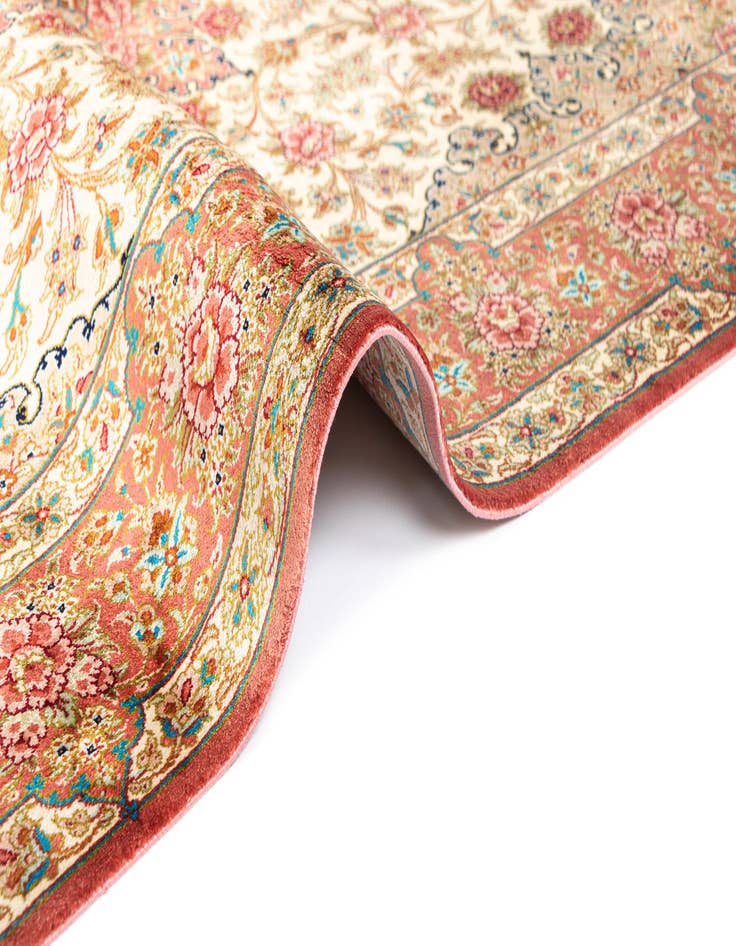 Detail image of  3' 3 x 5' 1 Ghom Silk Rug