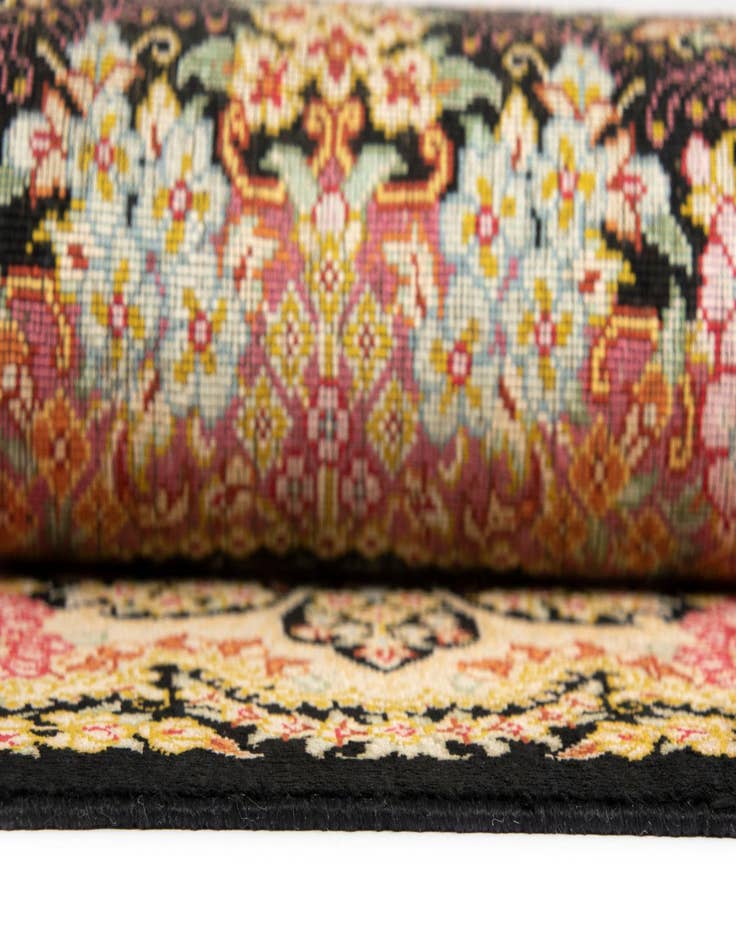 Detail image of  2' 7 x 3' 10 Ghom Silk Rug