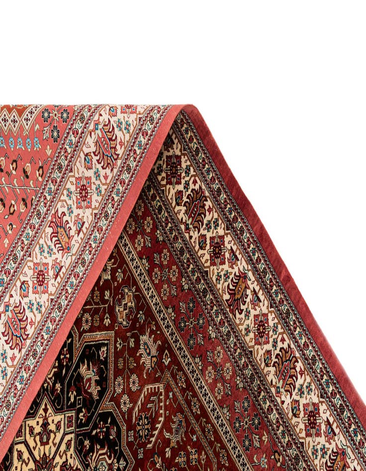 Detail image of  4' 3 x 6' 9 Ghom Silk Rug