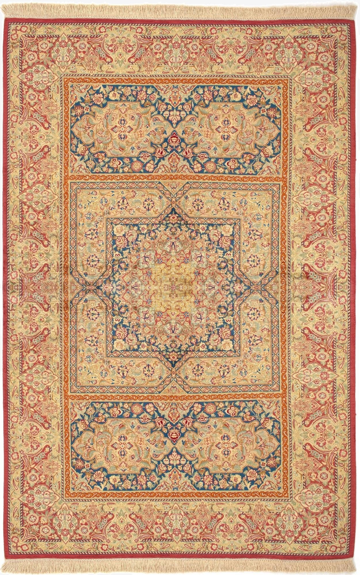  3' 5 x 5' 2 Ghom Silk Rug