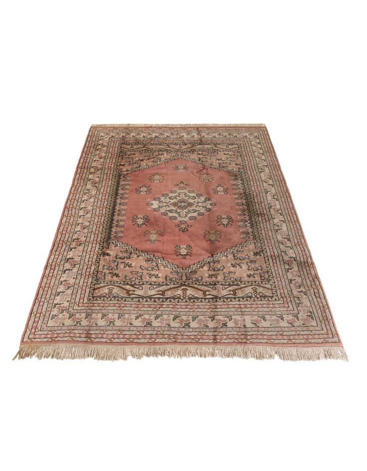 Detail image of  6' 11 x 9' 7  Hand Knotted Hamedan Wool Rug