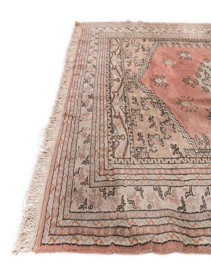 Detail image of  6' 11 x 9' 7  Hand Knotted Hamedan Wool Rug