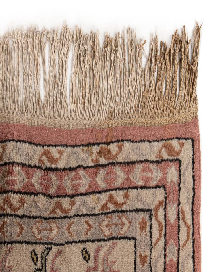 Detail image of  6' 11 x 9' 7  Hand Knotted Hamedan Wool Rug