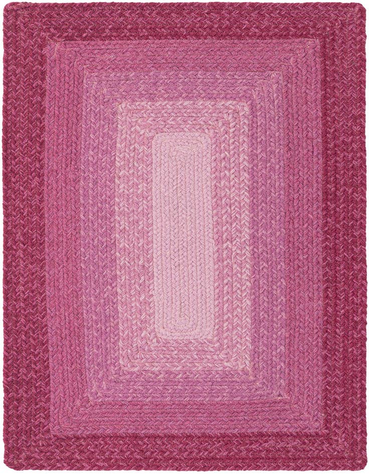 Detail image of  2' x 3' 1  Hand Hand Braided Wool Rug