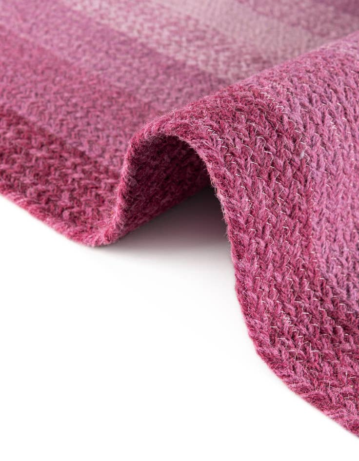 Detail image of  7' 10 x 10' Hand Braided Wool Rug