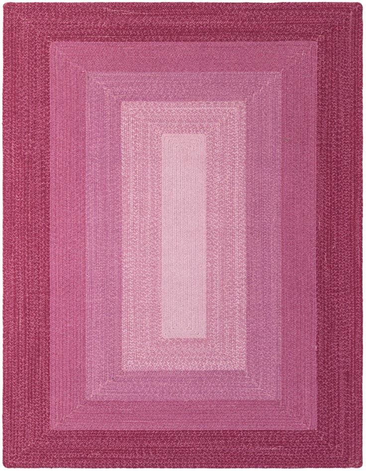 Detail image of  5' 1 x 8'  Hand Hand Braided Wool Rug