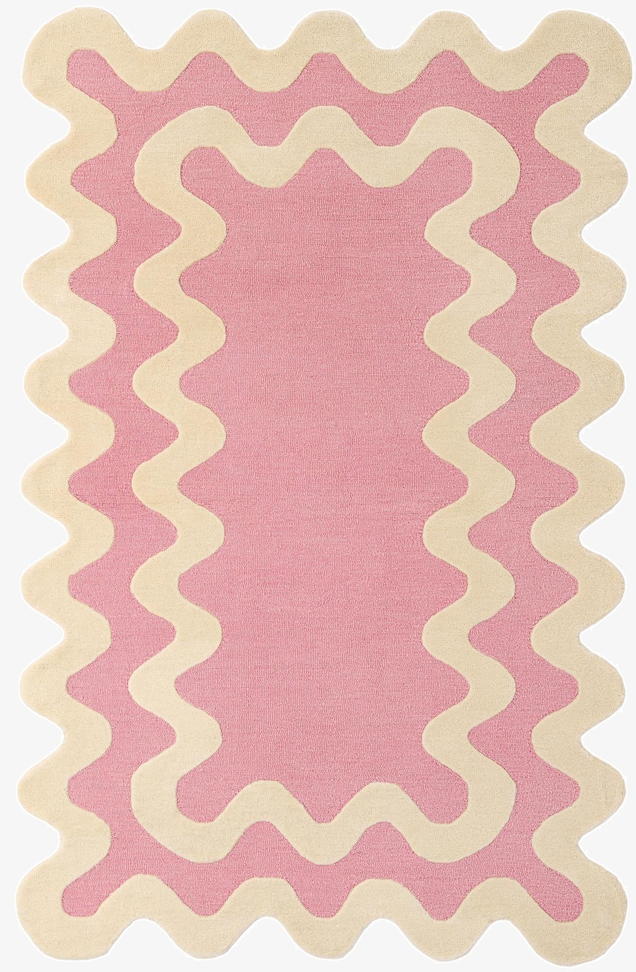  5' 1 x 8' Happy Rugs Wiggles Wool
