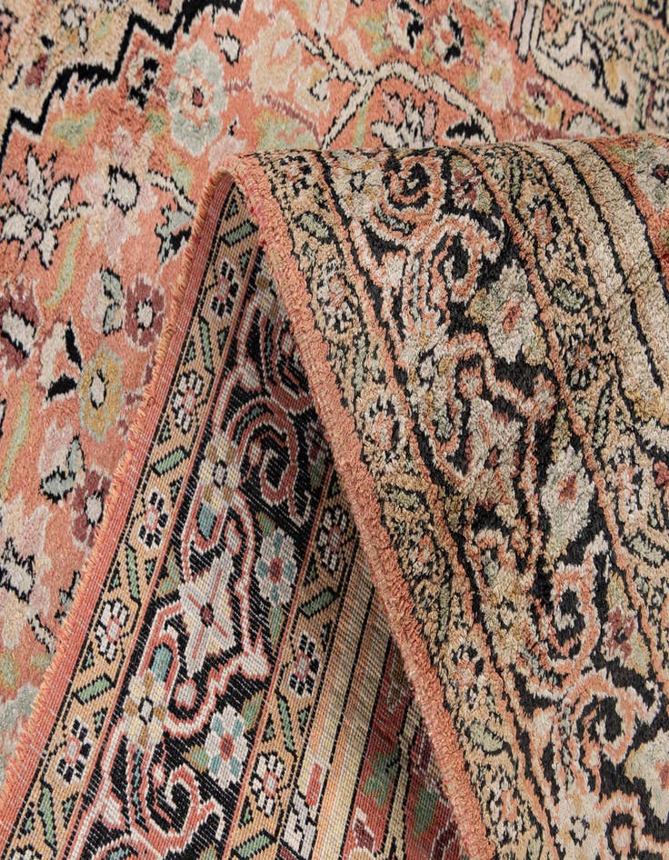 Detail image of  3' 2 x 5' 2  Hand Knotted Kashmir Oriental Wool Rug