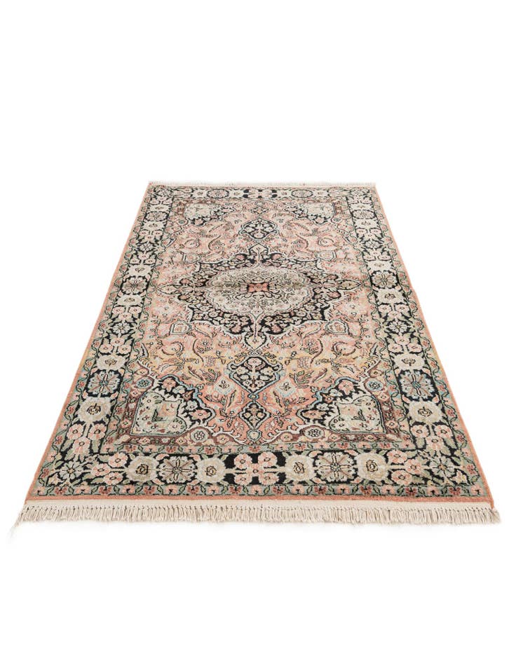 Detail image of  3' 1 x 5' 2  Hand Knotted Kashmir Oriental Rug