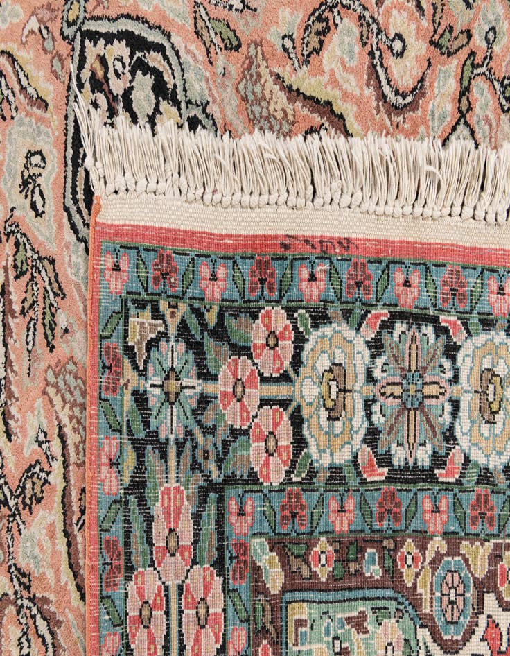 Detail image of  3' 1 x 5' 2  Hand Knotted Kashmir Oriental Rug