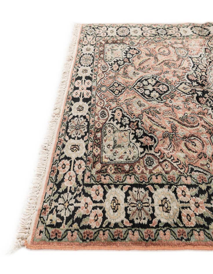 Detail image of  3' 1 x 5' 2  Hand Knotted Kashmir Oriental Rug