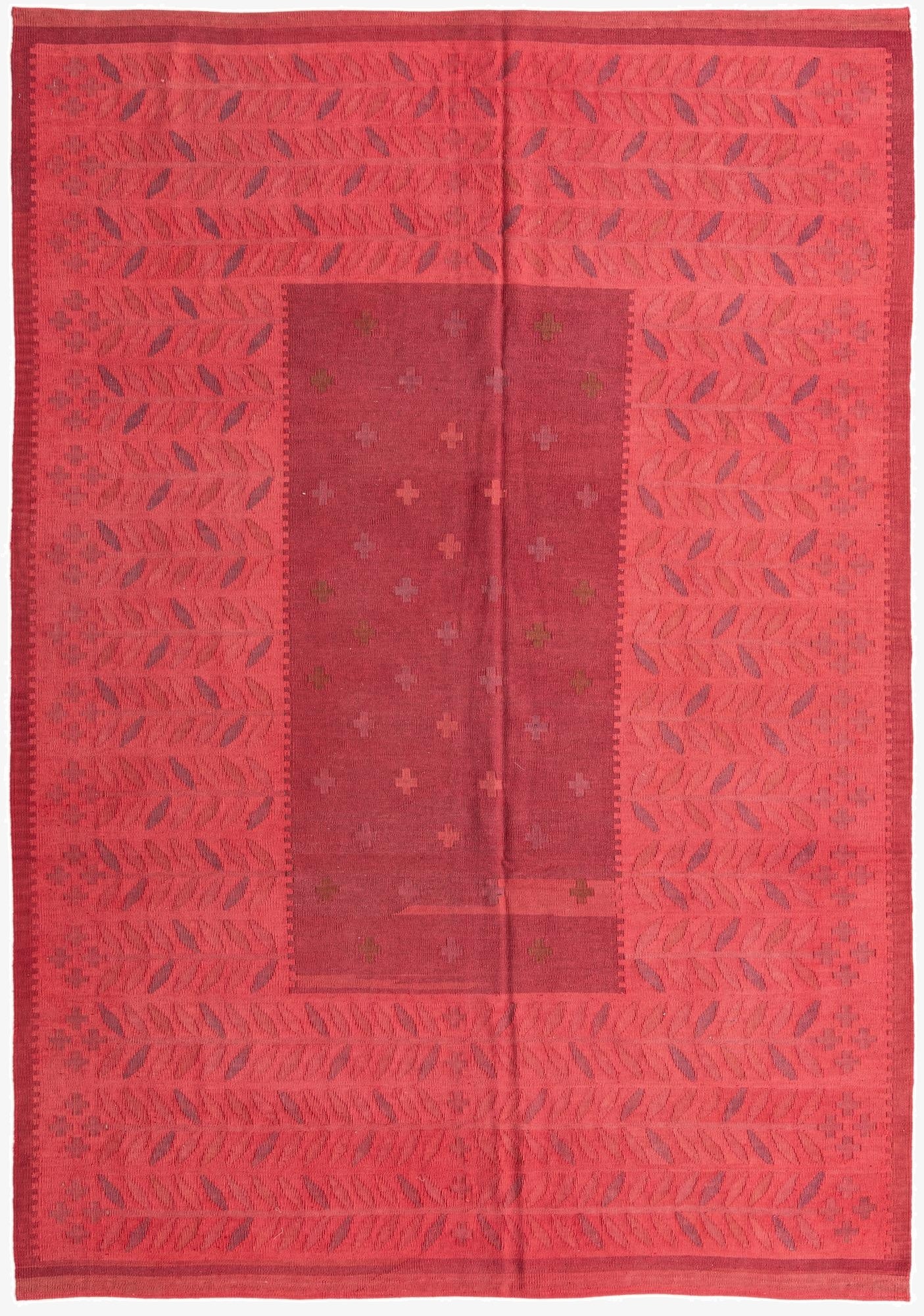  6' 9 x 9' 9  Hand Woven Kilim Fars Wool Rug