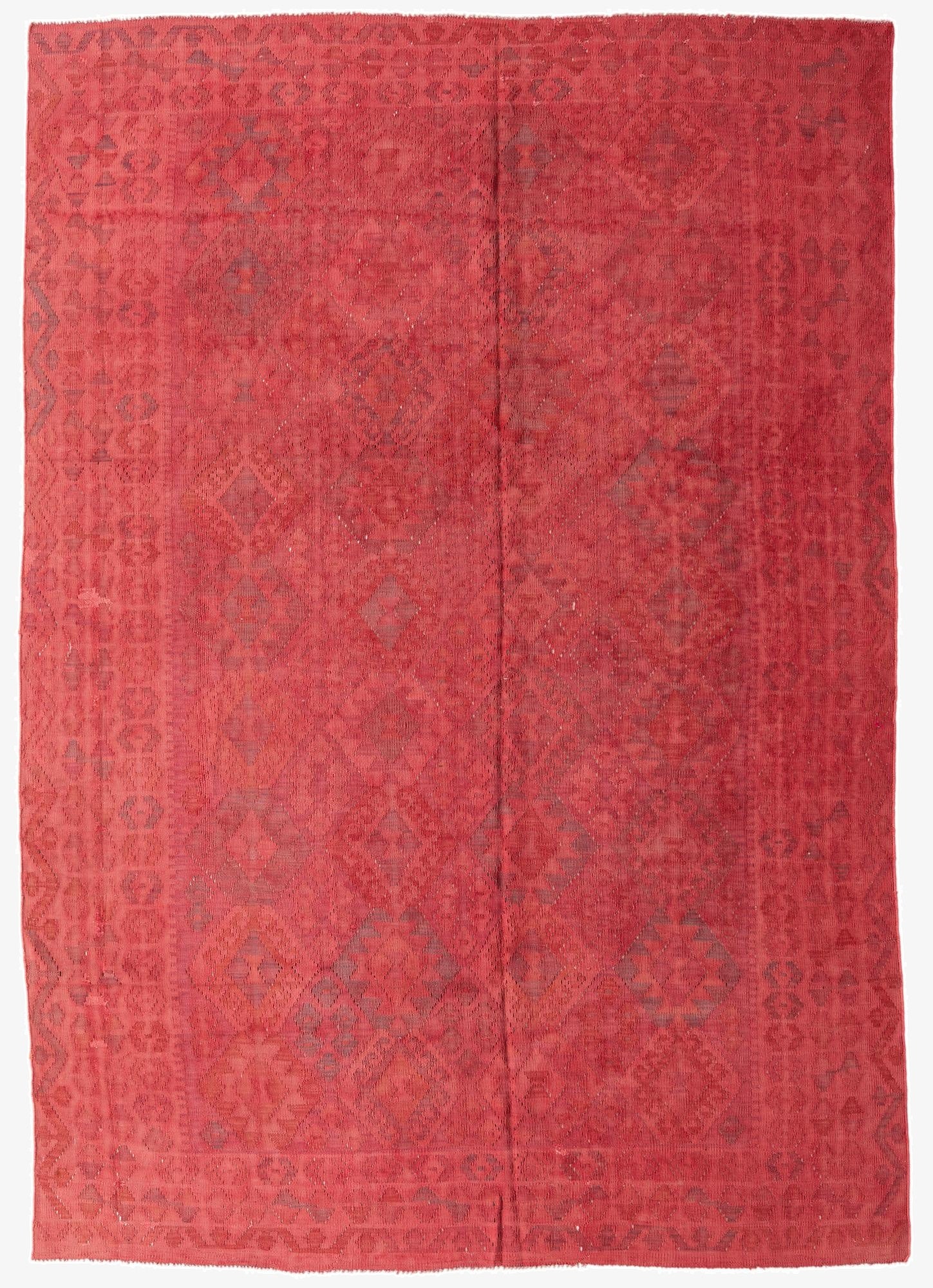  6' 9 x 9' 9  Hand Woven Kilim Fars Wool Rug