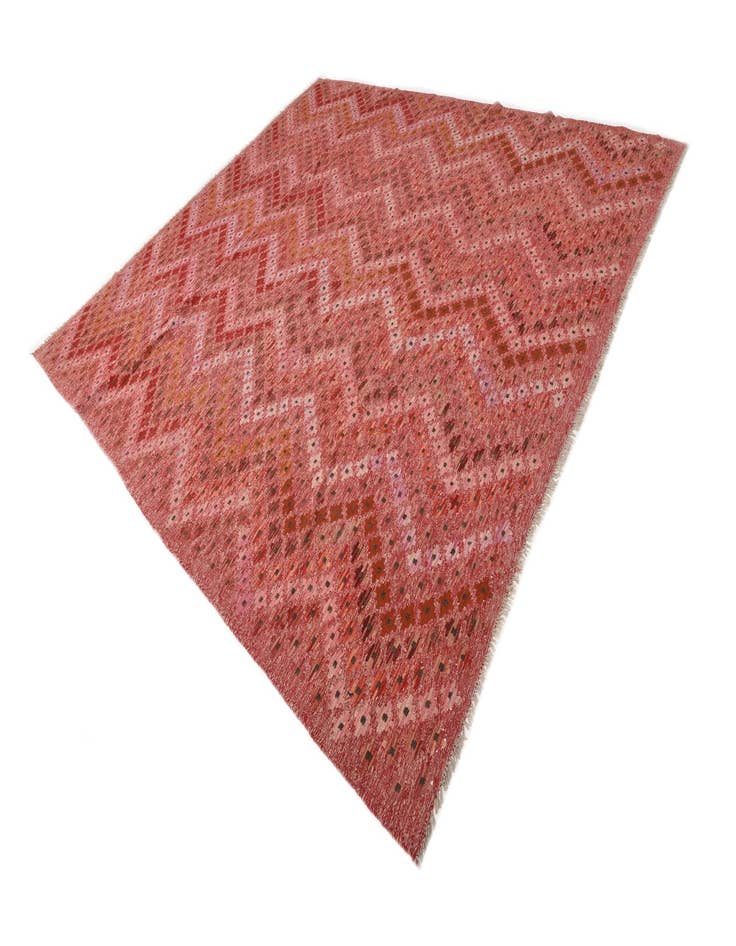 Detail image of  8' 8 x 9' 8  Hand Woven Kilim Modern Wool Rug