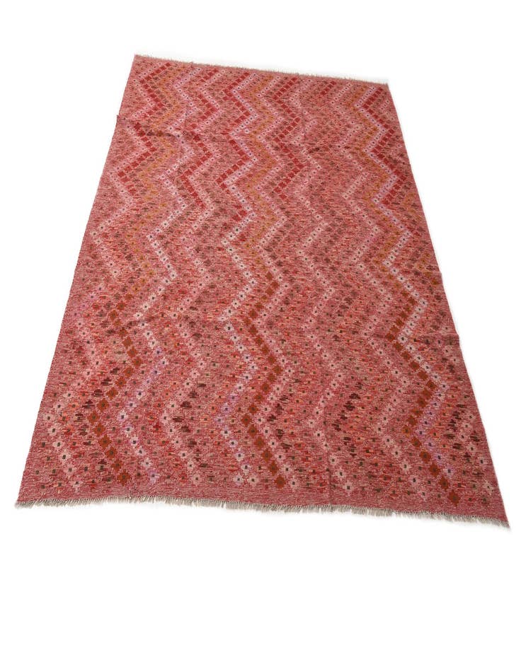 Detail image of  8' 8 x 9' 8  Hand Woven Kilim Modern Wool Rug