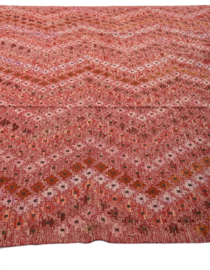 Detail image of  8' 8 x 9' 8  Hand Woven Kilim Modern Wool Rug