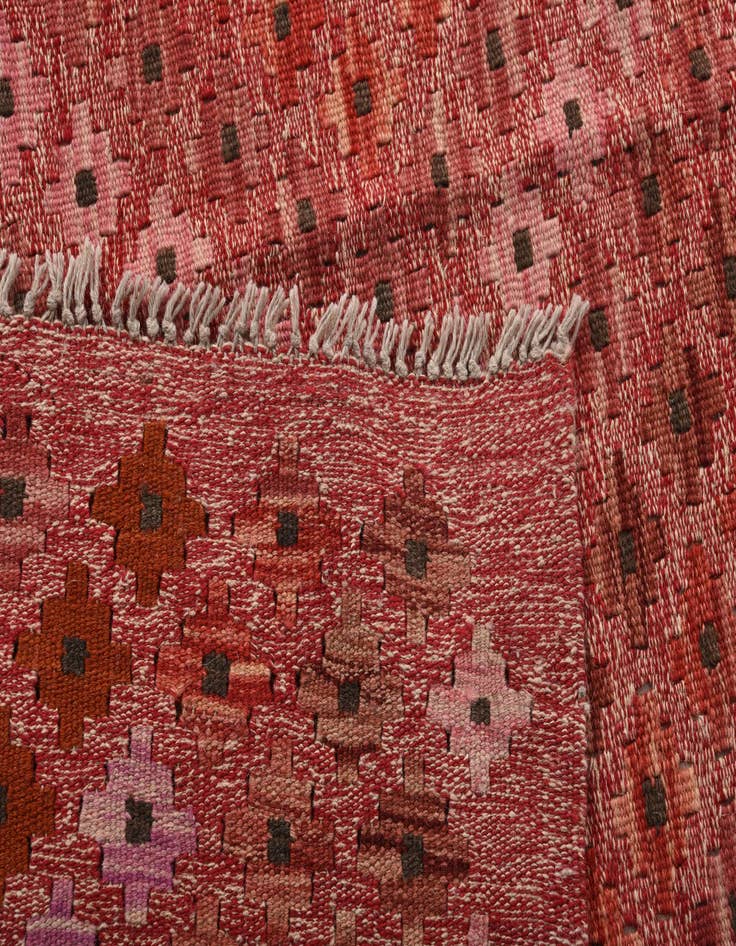 Detail image of  8' 8 x 9' 8  Hand Woven Kilim Modern Wool Rug