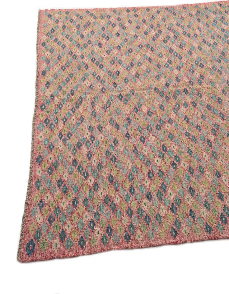 Detail image of  6' 10 x 9' 8  Hand Woven Kilim Modern Wool Rug