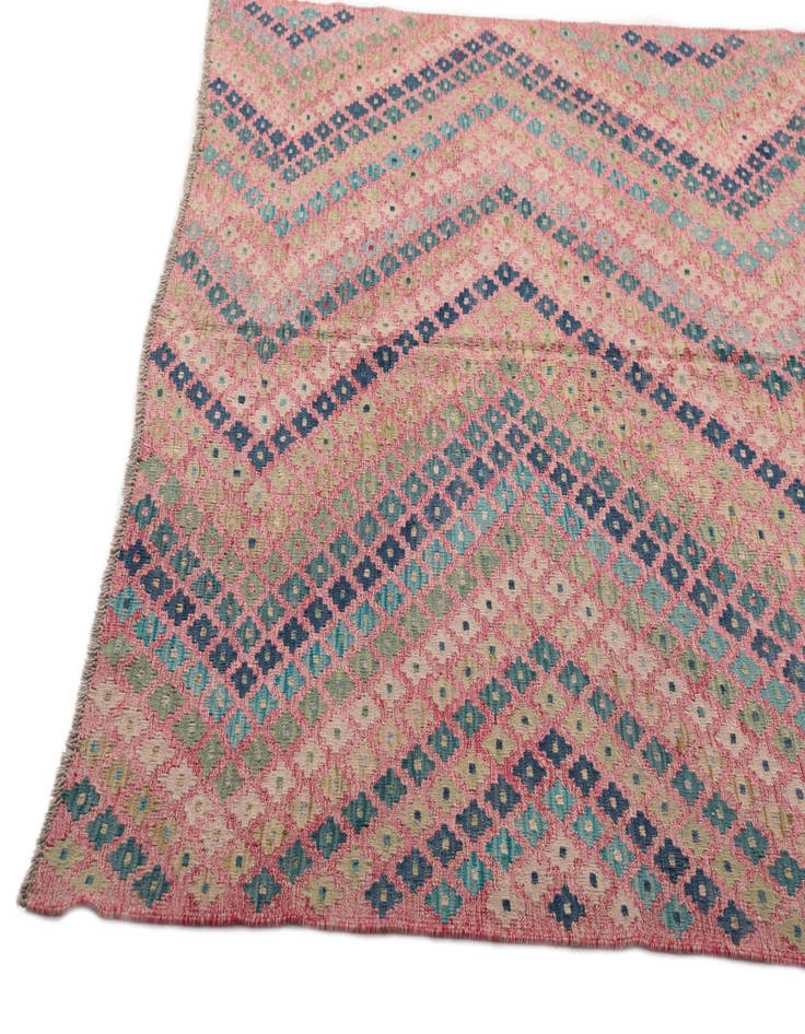 Detail image of  7' 1 x 9' 5  Hand Woven Kilim Modern Wool Rug