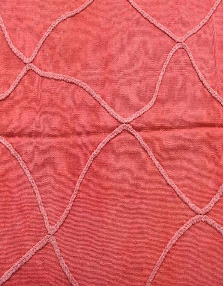 Detail image of  3' 4 x 4' 8  Hand Woven Kilim Modern Wool Rug