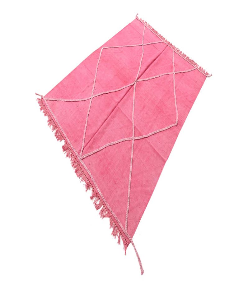 Detail image of  4' 11 x 7' 2  Hand Woven Kilim Modern Wool Rug