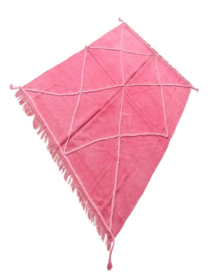 Detail image of  4' 7 x 6' 7  Hand Woven Kilim Modern Wool Rug