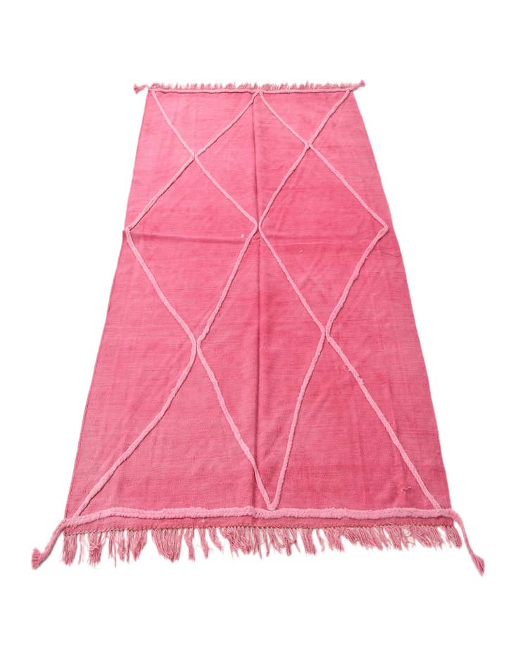 Detail image of  4' 7 x 6' 7  Hand Woven Kilim Modern Wool Rug