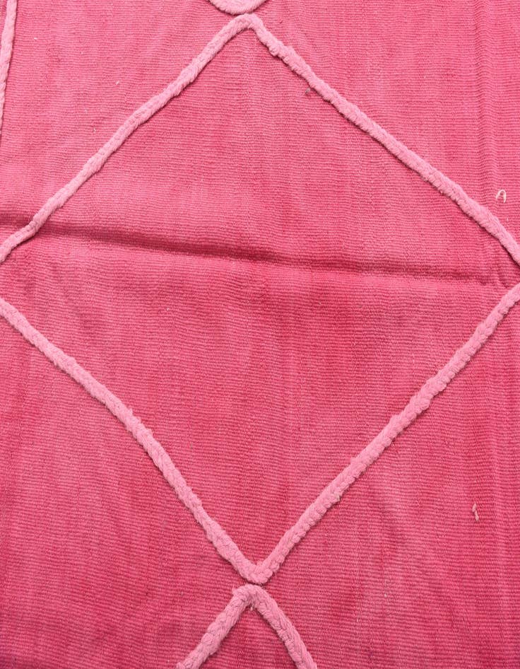 Detail image of  4' 7 x 6' 7  Hand Woven Kilim Modern Wool Rug