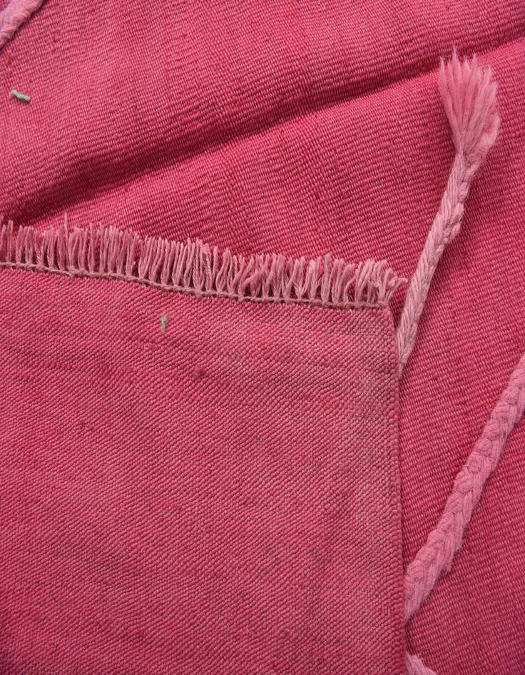 Detail image of  3' 11 x 5' 9  Hand Woven Kilim Modern Wool Rug