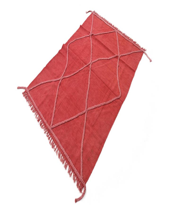 Detail image of  3' 3 x 4' 7  Hand Woven Kilim Modern Wool Rug