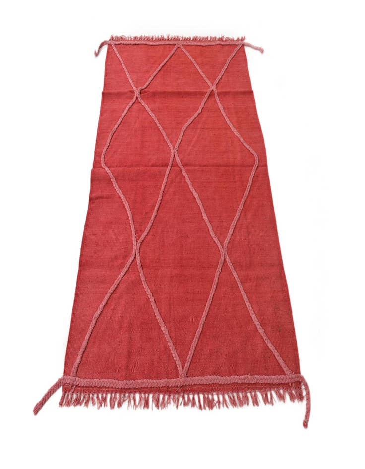 Detail image of  3' 3 x 4' 7  Hand Woven Kilim Modern Wool Rug