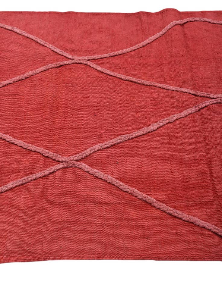 Detail image of  3' 3 x 4' 7  Hand Woven Kilim Modern Wool Rug