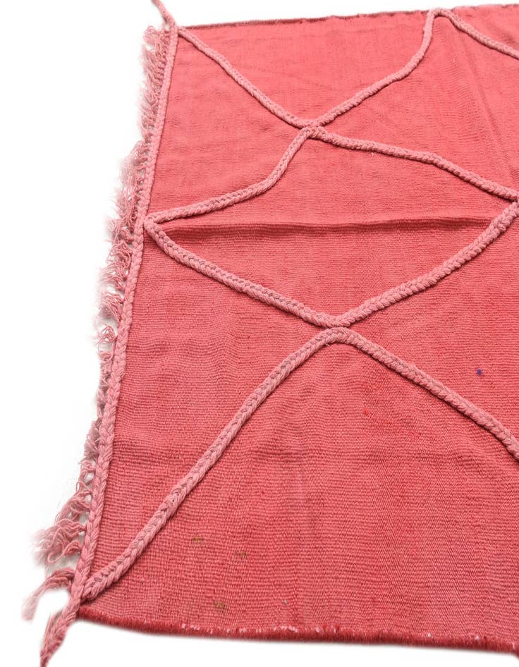 Detail image of  3' 3 x 4' 10  Hand Woven Kilim Modern Wool Rug