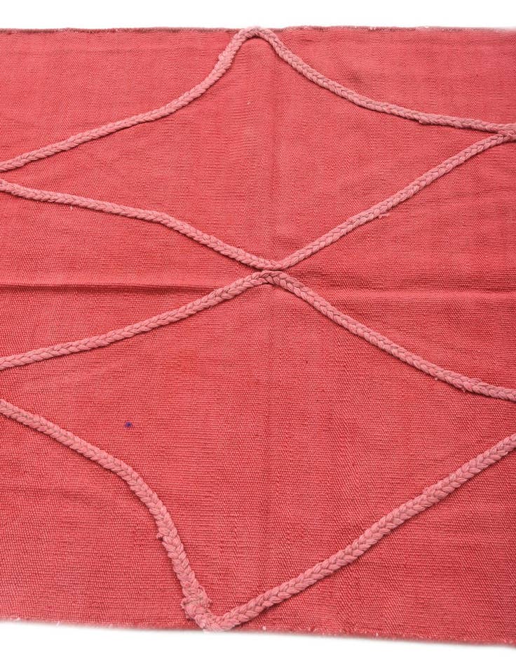 Detail image of  3' 3 x 4' 10  Hand Woven Kilim Modern Wool Rug