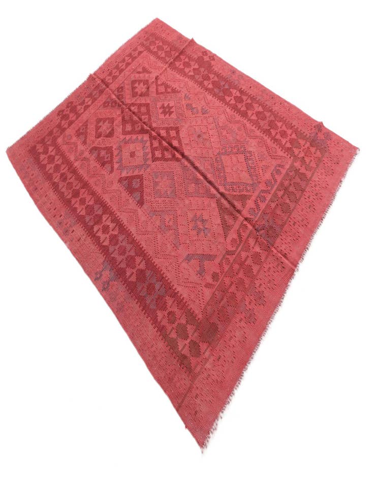 Detail image of  5' x 6' 5  Hand Woven Kilim Modern Wool Rug