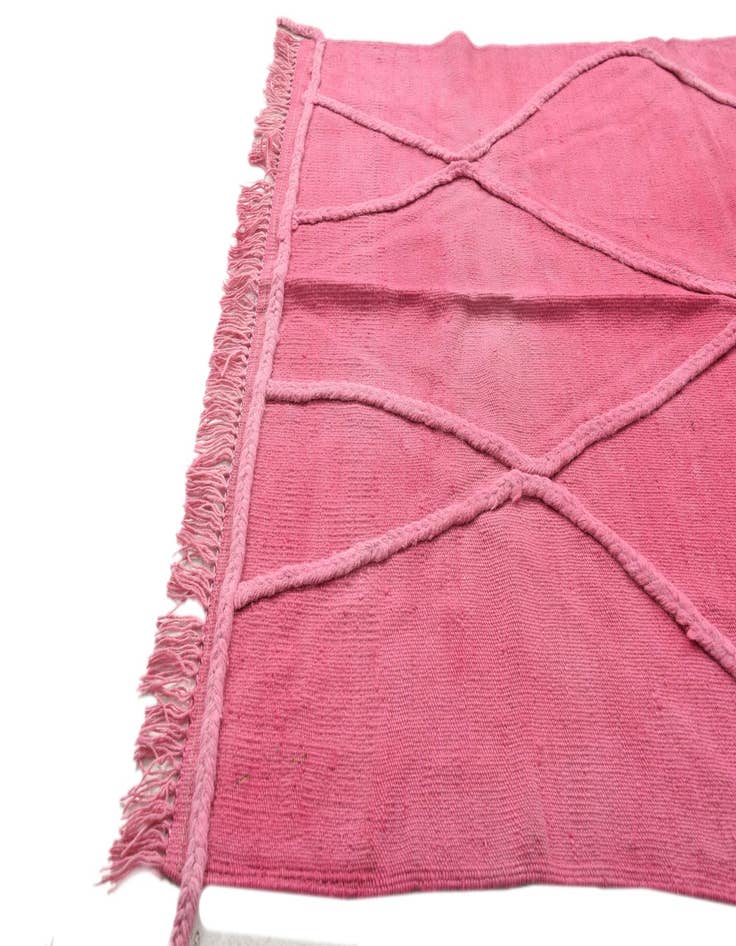 Detail image of  3' 6 x 5'  Hand Woven Kilim Modern Wool Rug