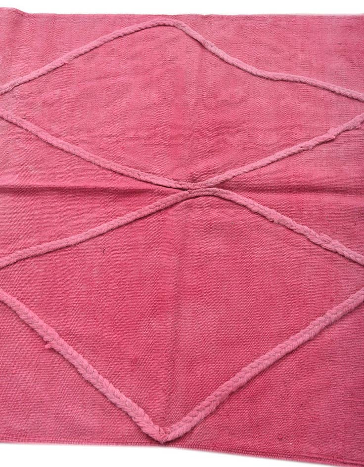 Detail image of  3' 6 x 5'  Hand Woven Kilim Modern Wool Rug