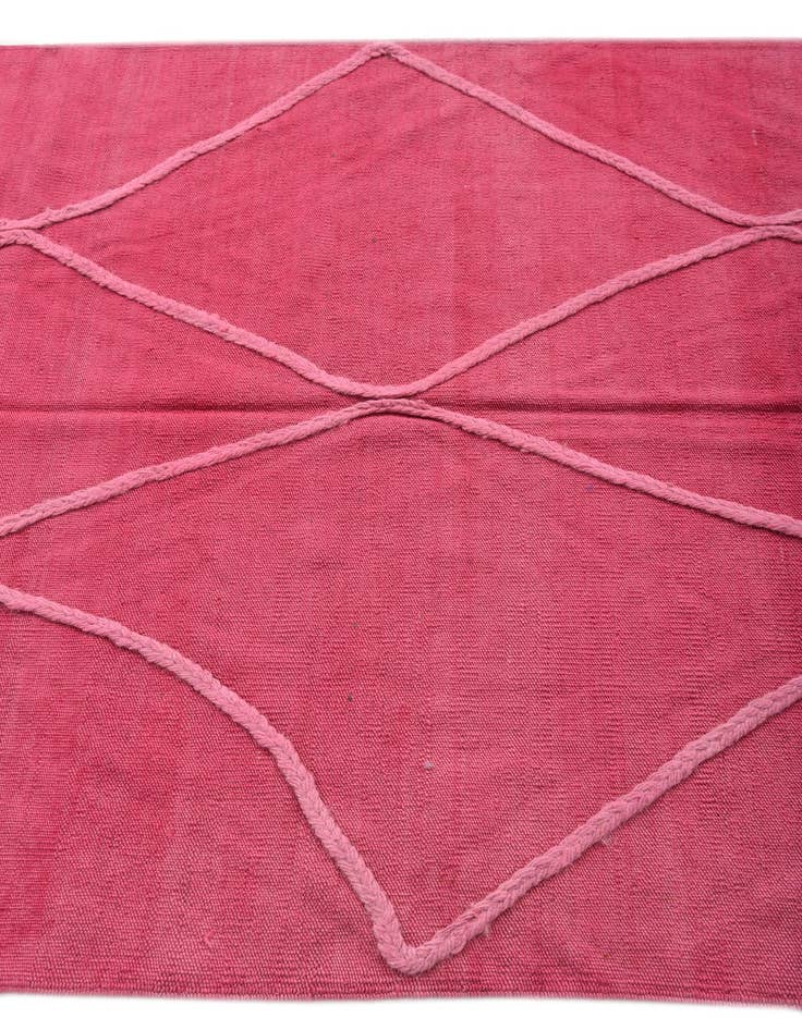 Detail image of  4' x 6'  Hand Woven Kilim Modern Wool Rug