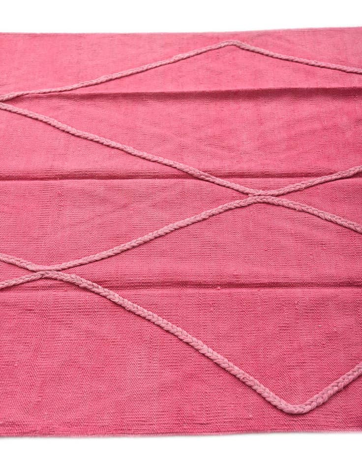 Detail image of  3' 5 x 4' 10  Hand Woven Kilim Modern Wool Rug