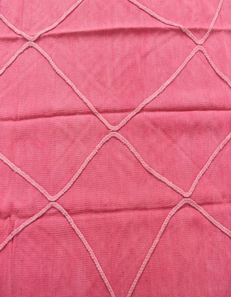 Detail image of  3' 5 x 4' 10  Hand Woven Kilim Modern Wool Rug