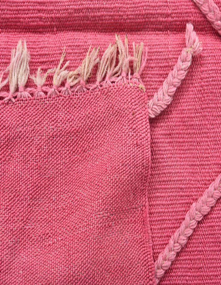 Detail image of  3' 5 x 4' 10  Hand Woven Kilim Modern Wool Rug