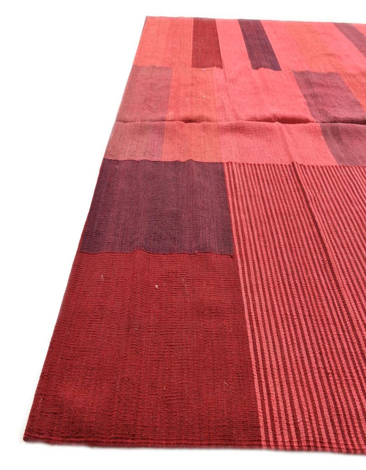 Detail image of  6' 9 x 9' 2  Hand Woven Kilim Modern Wool Rug