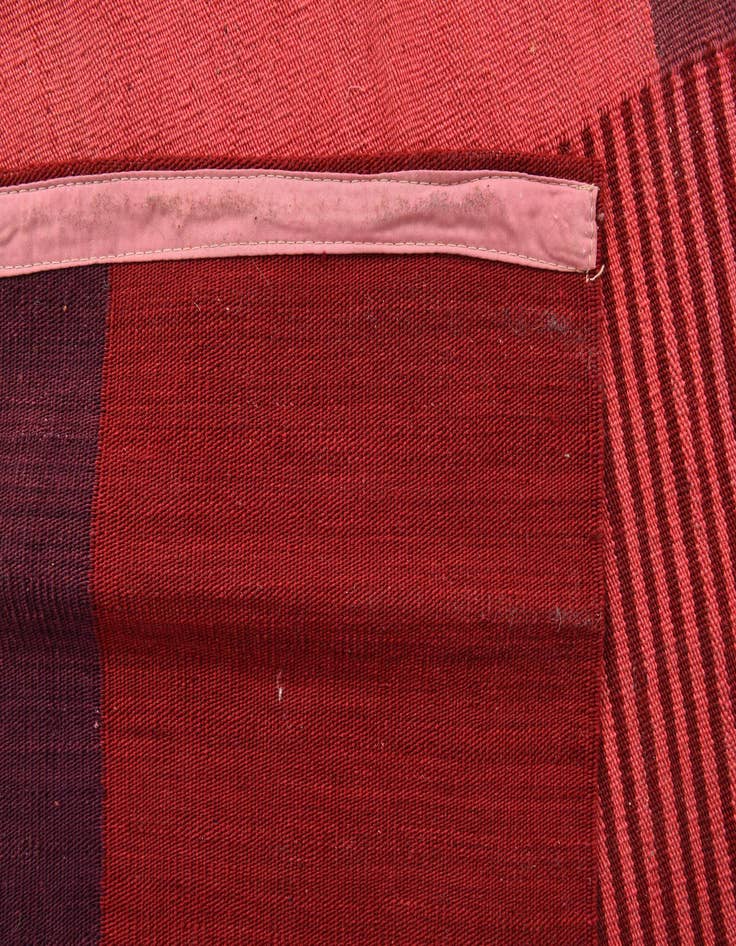 Detail image of  6' 9 x 9' 2  Hand Woven Kilim Modern Wool Rug