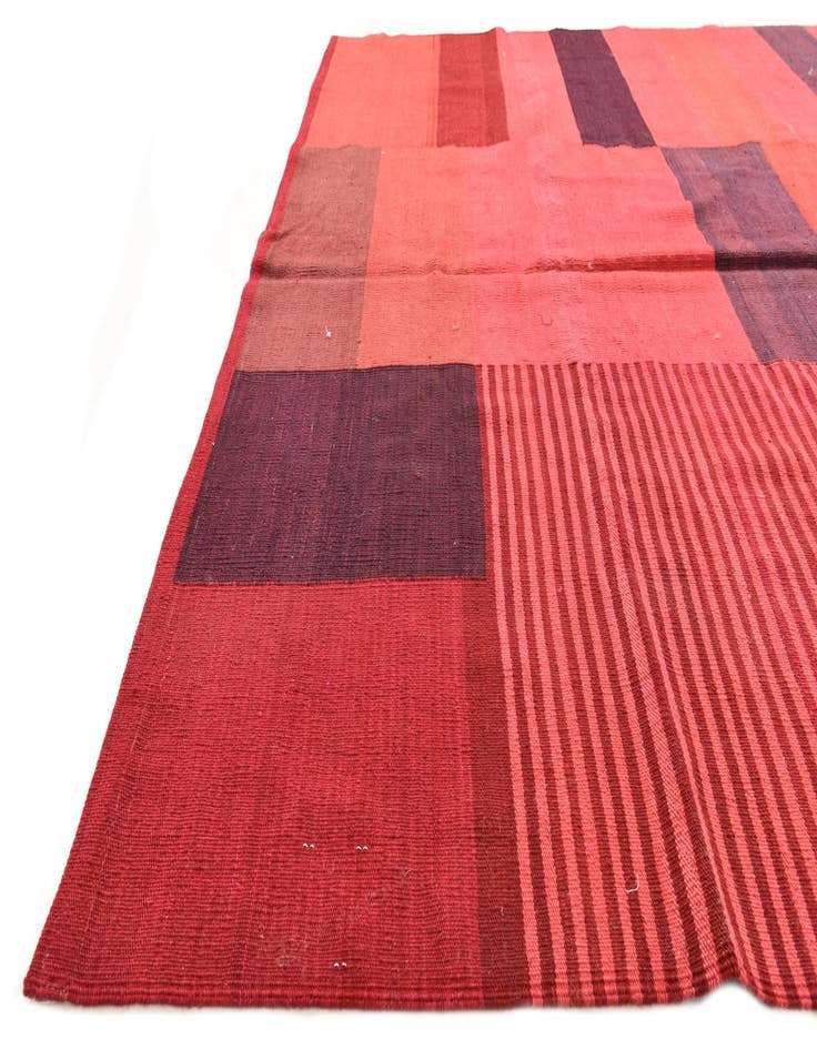 Detail image of  6' 8 x 9' 3  Hand Woven Kilim Modern Wool Rug