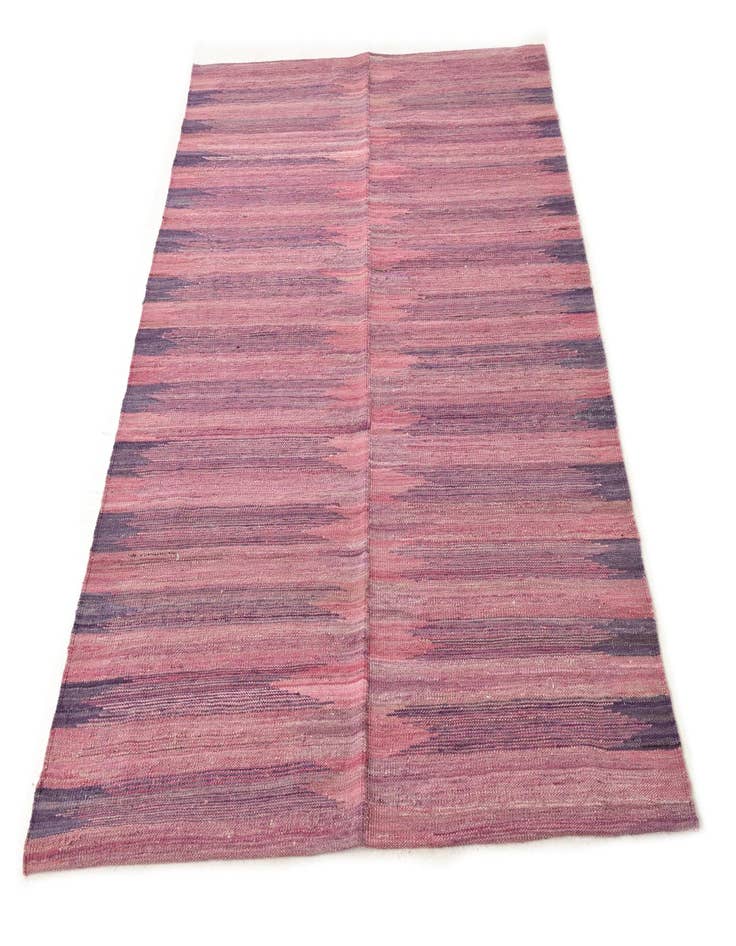 Detail image of  4' 4 x 5' 9  Hand Woven Kilim Modern Wool Rug