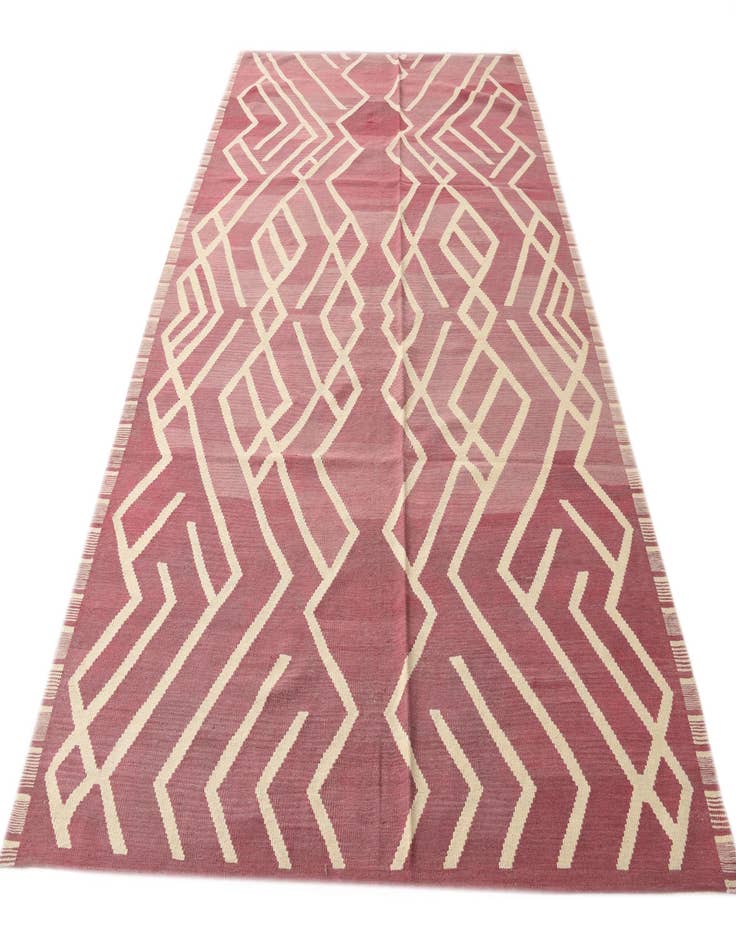 Detail image of  6' 9 x 9' 9  Hand Woven Kilim Modern Wool Rug