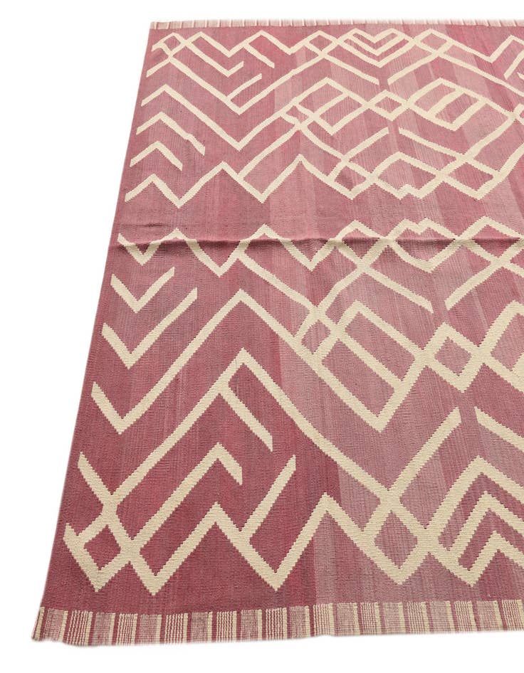 Detail image of  6' 9 x 9' 9  Hand Woven Kilim Modern Wool Rug