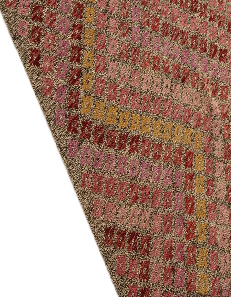 Detail image of  8' 7 x 11' 5  Hand Woven Kilim Modern Wool Rug